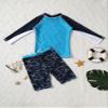 iiniim Boys Rash Guard Boyleg 2 Pieces Swimsuits Kids Long Sleeve Shirt UPF 50 Bathing Suit Swimwear Sky Blue Shark 8-9 Years view 4