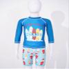 iiniim Boys Rash Guard Boyleg 2 Pieces Swimsuits Kids Long Sleeve Shirt UPF 50 Bathing Suit Swimwear Blue 5-6 Years view 3