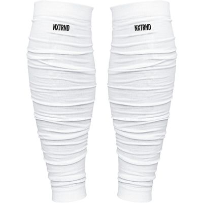 Nxtrnd Football Leg Sleeves, Calf Sleeves for Men & Boys, Sold as a Pair (White, Youth)