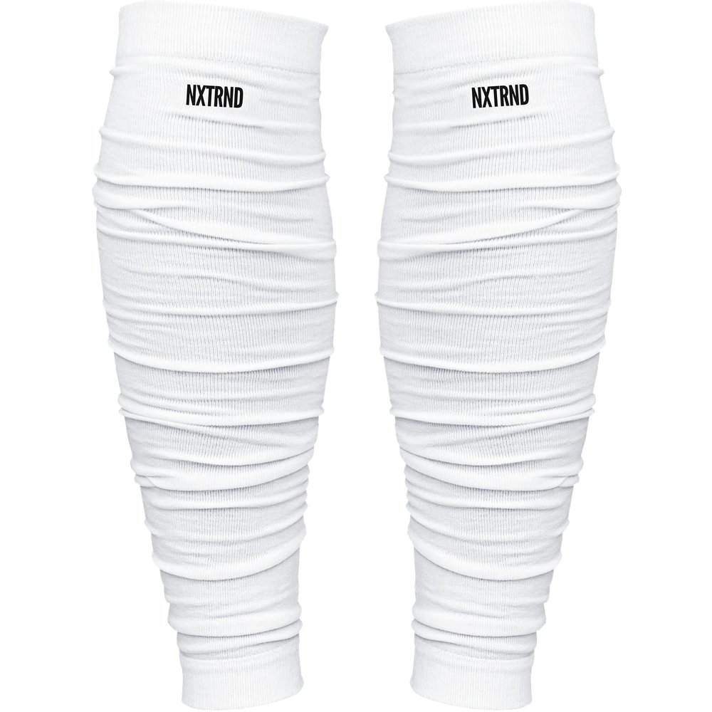 Nxtrnd Football Leg Sleeves, Calf Sleeves for Men & Boys, Sold as a Pair (White, Youth)