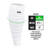 Nxtrnd Football Leg Sleeves, Calf Sleeves for Men & Boys, Sold as a Pair (White, Youth) view 2