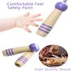 Jump Rope Kids,8.5ft Adjustable Cotton Skipping Rope with Wooden Handle for Boys and Girls Fitness Outdoor Exercise (Purple) view 3
