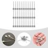 Homoyoyo 50pcs Portable Inflation Needles for Basketball and Sports and Flexible Design for Quick Pumping and Air Release Compatible Hand and Electric Pumps view 2