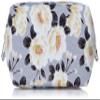 (0114-4) Unin Fiber, Made in Japan, Futagoshi Crepe, Japanese Pattern, Extra Large Balloon Pouch, Double Cherry Blossom, Gray, gray, One Size view 1
