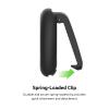 Belkin Apple AirTag Secure Holder with Clip - Durable Scratch Resistant Case Air Tag Spring Loaded Attach to Backpack, Clothing, and Luggage Black view 3