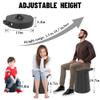 ALEVMOOM XXL Portable Toilet for Camping,880lbs Capacity,19.7" H Adjustable Portable Toilet with 7 Garbage Bags,Porta Potty for Adults,Collapsible Luggable Loo for Camping/Travel/Car/Hiking view 2