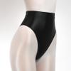 Linjinx Women's Glossy High Waist Yoga Shorts Gym Workout Rave Booty Dance Mini Hot Pants Bottoms Black Large view 4