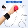 Skylety 24 Pcs Wrist Return Balls on a String 1.85'' Rebound Sport Ball with Elastic Strap and String,Baseball Basketball Soccer Tennis Wristband Toy for Teens Adults Gifts, Wrist Exercise or Play view 4