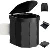 Portable Camping Toilet, Folding Toilet for Adults with Lid and Retractable TP Holder, Waterproof Porta Potty with Carry Bag and Disposible Liners for Camping, Hiking, RV Travel view 1