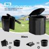 Portable Camping Toilet, Folding Toilet for Adults with Lid and Retractable TP Holder, Waterproof Porta Potty with Carry Bag and Disposible Liners for Camping, Hiking, RV Travel view 4