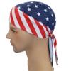 RUIXIA Breathable Cycling Skull Cap Sweat Wicking Beanie Cap Doo Dew Rags Anti-UV Bandana Head Wrap Under Helmet Liner (Red/Blue One Size view 2