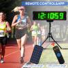 GANXIN Outdoor Waterpoof LED Race Timing Clock Marathon Race Timer with Horn, 5 Inch 6-Digit Coundown Clock with Tripod Stand, Down/Count Up,Stopwatch with Remote Control (Green LED) view 2