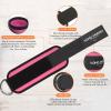 AOHO MOOON Comfortable Adjustable Ankle Straps for Cable Machines Women, Gym Workout Leg Straps, Ankle Cuffs for Glute Workouts, Foot Straps for Kickback, One Size Fit All with D Ring view 4