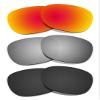 Littlebird4 Premium 1.5mm Polarized Replacement Lenses for Oakley Garage Rock OO9175 Sunglasses - MultiOptions (Black+Titanium+Red) view 1