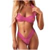 Zzalalana Lingerie Bodysuit for Women for Sex Naughty Sexy Teddy Corset Babydoll Lingerie One Piece Hollow Backless Sluttly Lingerie Sleepwear for Sex Game 215V Hot Pink view 1