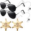YOTNUS Ring Wedding Bearer Gifts Ring Wedding Security Sun Glasses, Security Badge and EarPiece Cosplay view 1
