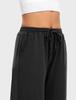 Annenmy Workout Shorts Wide Leg Capris with Pocket for Women,High Waisted Outdoor Pants Quick Dry Lightweight Pants Drawstring for Women Gym Shorts Black M view 2