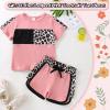 18-24 Months Girl Clothes Toddler Girl Summer Outfits Cute Baby Short Sleeve Leopard Tops T-shirt + Camo Shorts Set Sport Suits Tracksuit Baby Girl Summer Outfits Set Pink Leopard 18-24 Months 90cm view 3