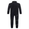 FEESHOW Girls' Figure Ice Skating Clothing Sets Kids Unisex Long Sleeve Zipper Jacket with Stretch Tights for Training Black 14 Years view 2