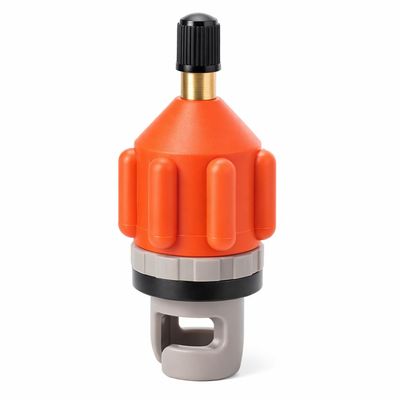 SPYMINNPOO Inflatable Boat Pump Adaptor,Paddle Board Pump Adapter Easy to Inflate Portable Air Pump Adapter for Paddle Boards Rubber Boats(Orange)