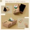 Leinuosen 36 Pack Lily Flower Jewelry Gift Boxes Bulk with Stickers Small Gift Packaging Boxes with Lids for Women Necklace Earring Display Wedding Birthday Anniversaries, 2.2 x 3.4 x 1.1 In view 2