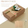 Leinuosen 36 Pack Lily Flower Jewelry Gift Boxes Bulk with Stickers Small Gift Packaging Boxes with Lids for Women Necklace Earring Display Wedding Birthday Anniversaries, 2.2 x 3.4 x 1.1 In view 3