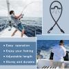 8 Sets Rod Strap Holder Boat Deck Rod Straps Rod Tamer Straps Fishing Rod Hold Down Straps Deck Mount Connector Boat Fishing Rod Straps Deck Mount Straps for Fishing Boat Kayak (12 Inch) view 4