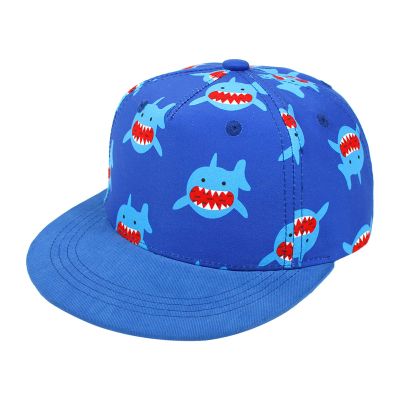 POLG Toddler Kids Sun Hat Caps Kids Outdoor Baseball Cap Cartoon Adjustable Trucker Cap for Children Boys Girls (Blue, M (4-8T))