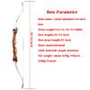 48/54 Inch Archery Takedown Recurve Bow and Arrow Set 10-20Lbs Right Handed Wood Bow for Women Beginner Outdoor Training Game (10 Lbs, 54inch/Type 2) view 2