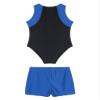 Loodgao Kids Boys Girls Gymnastics Dance Outfits Sleeveless Leotard with Shorts Set Ballet Biketard Tank Short Unitard Blue 6 view 4