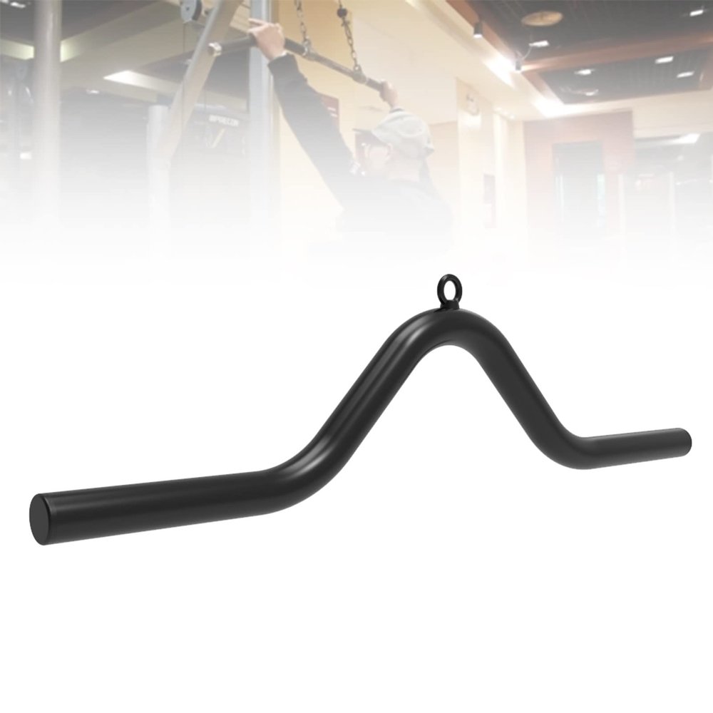 DYK&NX LAT Bar Cable Machine Attachment Curl Pulldown Bar, V-Shape LAT Machine Back Exercise for Fitness Gym Fitness Muscle Building Body Training