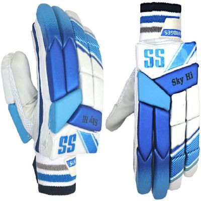 Sareen Sports SS Sky Hi Cricket Batting Gloves Mens Right Hand and Left Hand Batting Glove (Men Left Hand)