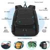 BROTOU Baseball Bag, Softball Bag for Baseball Gear & T-Ball Bat, Baseball Backpack with Shoes Compartment for Men/Women (Black) view 2