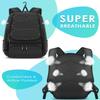 BROTOU Baseball Bag, Softball Bag for Baseball Gear & T-Ball Bat, Baseball Backpack with Shoes Compartment for Men/Women (Black) view 3