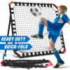 TGU-Games Soccer Gifts, Kids & Teens Football Games - Rebounder, Kick-Back Practice Net for Skill Training, Black (NOS032402028) view 1