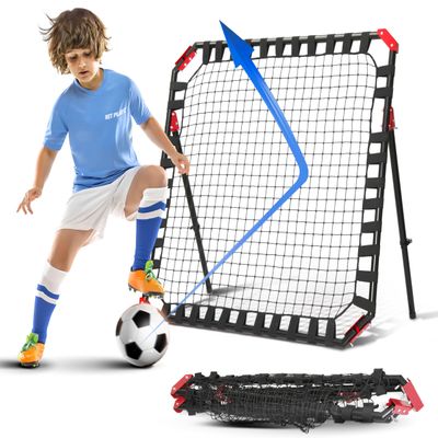 Tri Great USA CORP NET Playz Easy Playz Portable Soccer Rebound Net, 4' x 4', Black (NOS032402025)