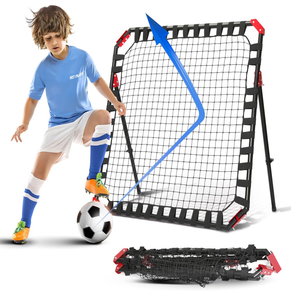 Tri Great USA CORP NET Playz Easy Playz Portable Soccer Rebound Net, 4' x 4', Black (NOS032402025)