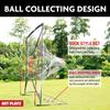 TGU Net Playz 7' x 7' Baseball & Softball Practice Hitting & Pitching Net Similar to Bow Frame, Great for All Skill Levels, Pop up/Easy Fold up/Fiberglass Frame, Light Weight, Portable, Black view 3