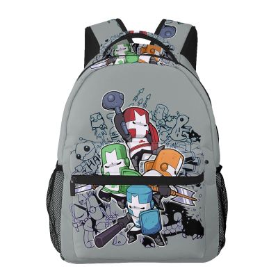 Casual Backpack Castle Knights_Crashers Unisex High Capacity Students Schoolbag Travel Fashion Shoulders Bag