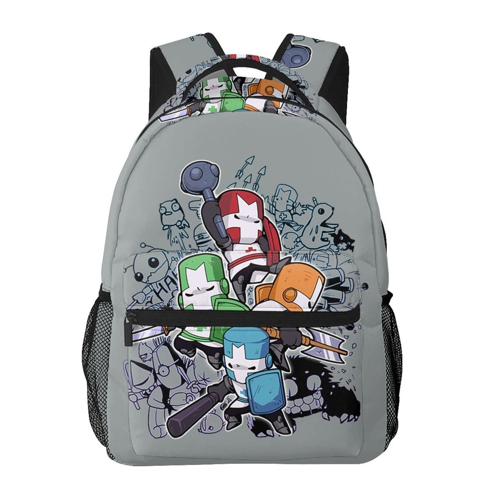 Casual Backpack Castle Knights_Crashers Unisex High Capacity Students Schoolbag Travel Fashion Shoulders Bag