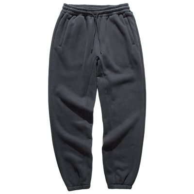 Maiyifu-GJ Men Basic Lightweight Fleece Jogger Loose Drawstring Waistband Sweatpants Athletic Workout Running Track Pants (Dark Grey,Large)