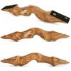 AMEYXGS 60" Archery Takedown Recurve Bow Set Wooden Riser 20-60lbs Hunting Bow Traditional Longbow Outdoor Shooting Adult Bow Right Handed (50LBS, Orange Kit) view 3