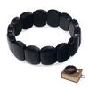Shungite Protective Natural Stone Bracelet with Jewellery Box (Handgelenk Grey: L 7 cm) view 1