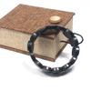 Shungite Protective Natural Stone Bracelet with Jewellery Box (Handgelenk Grey: L 7 cm) view 3
