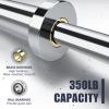 TECHNOAGE EZ Curl Bar, 47" Olympic Curl Bar(350LBS Capacity) Solid Chrome Barbell with Copper Sleeve and Bearing for 2-inch Plates view 4