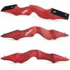 AMEYXGS 60" Archery Takedown Recurve Bow Set Wooden Riser 20-60lbs Hunting Bow Traditional Longbow Outdoor Shooting Adult Bow Right Handed (25LBS, Red Kit) view 3