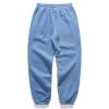 Maiyifu-GJ Men Basic Lightweight Fleece Jogger Loose Drawstring Waistband Sweatpants Athletic Workout Running Track Pants (Blue 2,Large) view 2