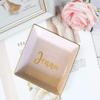 TEEAMORE Personalized Ring Dish Custom Trinket Tray Add Your Text Engagement Wedding Gift Jewelry Tray view 2
