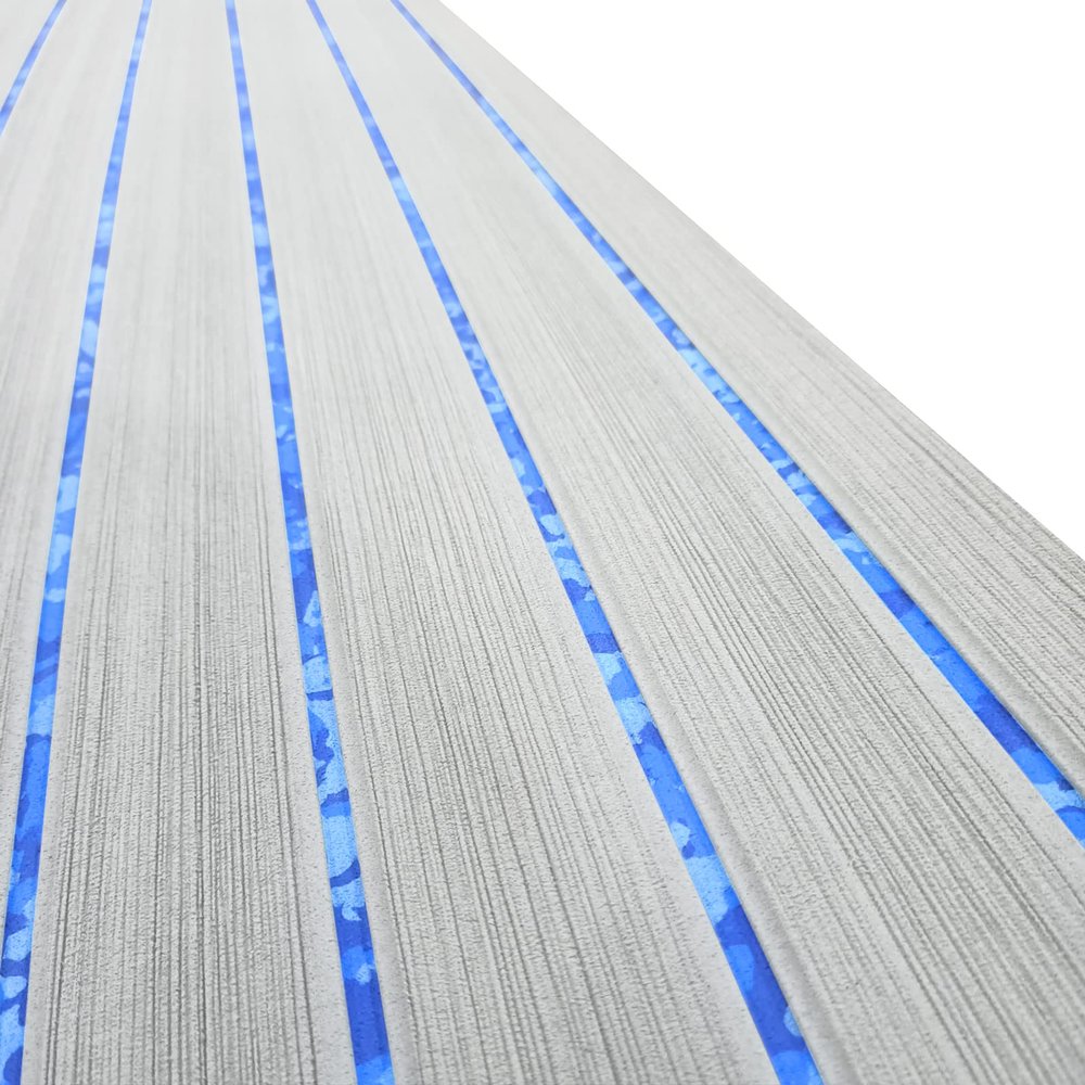 HZshark Boat Flooring EVA Foam Boat Decking Self-Adhesive 6mm Non Slip Marine Floor Teak Marine Deck Boat Carpet Soft Foam Decking for Boat Yacht Kayak Motorboat Golf Cart RV Golf Cart Cooler Tops