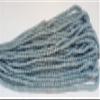 30 Cts, Natural Angelite Rondelles Beads Faceted Cut, Matte Finished Beads, 8 Inches Graduated Strand view 2